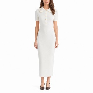 Women's Casual Sweater Dress Stylish Fitted Lady Elegant Maxi Dress : Target