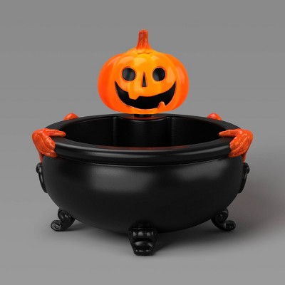 10" Light and Sound Jack Skeleton Candy Bowl Halloween Decorative Prop Black - Hyde and EEK! Boutique™