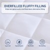 Diamond Pattern Solid Color Hypoallergenic Mattress Pad, Fit up to 18" Mattress Deep Pocket 3M Scotchgard Moisture Mattress Topper - 3 of 4