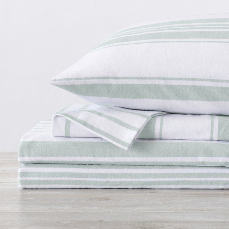 Great Bay Home Cotton Solid Flannel Sheet Set, 3 of 9