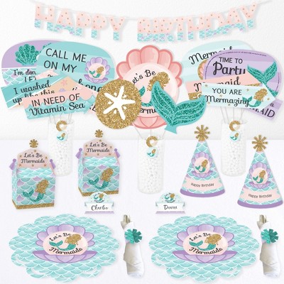 Iridescent Mermaid Party Supplies Collection : Target