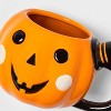 10oz Halloween Stoneware Pumpkin Figural Mug - Hyde and EEK! Boutique™ - 3 of 3