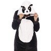 Just Love Womens One Piece Velour Panda Adult Bodysuit Hooded Pajamas - 2 of 4