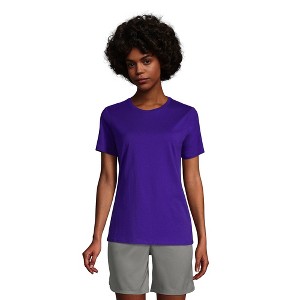 Lands' End School Uniform Women's Short Sleeve Feminine Fit Essential T-shirt - 1 of 4