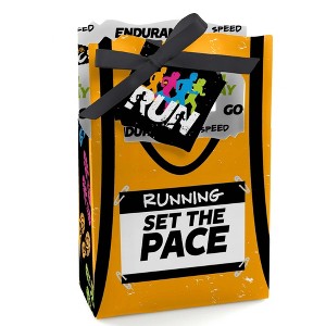 Big Dot of Happiness Set the Pace - Running - Track, Cross Country or Marathon Party Favor Boxes - Set of 12 - 1 of 4