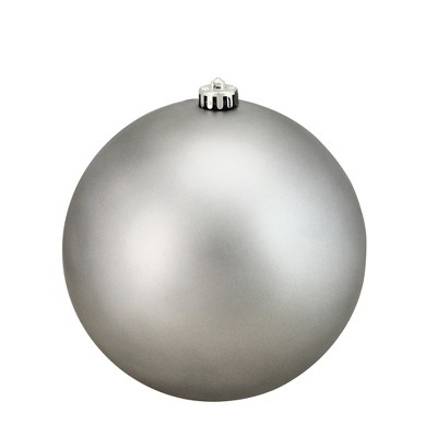200mm Northlight Commercial Matte White Shatterproof Christmas Ball Ornament 8 