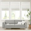 Dsvimoy Curtain Panel Linen Blend Cordless Roman Shade Light Filtering for Home Use
, White, 10.24"*4.99"*7.48" - 2 of 4