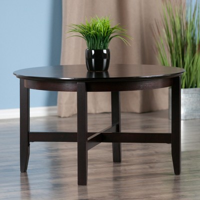 Toby Espresso Medium Wood Round Coffee Table
