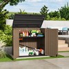 Mondawe 34.3"D x 53.2"W x 47.1"H Resin Outdoor Storage Shed with Reinforced Floor - 4 of 4