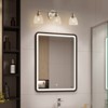 Airsurfer Modern 3-Light Bathroom Vanity Light, Brushed Nickel Wall Sconce with Clear Glass Shades, E26 Fixture for Mirror, Living Room, Hallway - 3 of 4