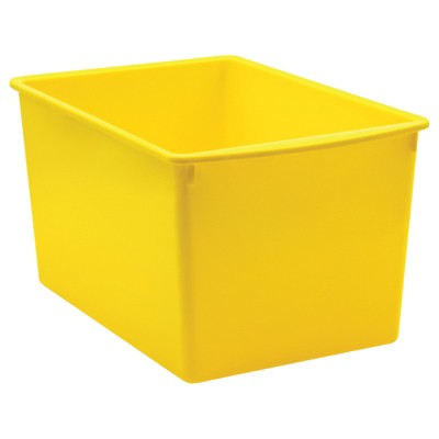 Teacher Created Resources Yellow Plastic Multi-Purpose Bin (Pack of 6)