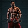 27.5lbs 5-in-1 Adjustable Dumbbell One-hand Quick Adjustment for Gym Home Office - 2 of 4