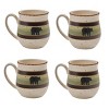 Park Designs Skyline Bear Mug - Set of 4 - 4 of 4