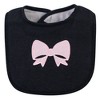 Hudson Baby Infant Girl Cotton Terry Bib and Burp Cloth Set 5pk, Dinner Date, One Size - 2 of 4