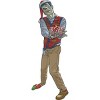 Men's Design By Humans Christmas Zombie By Ayota T-Shirt - 2 of 4