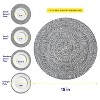 Two Tone Cotton 15" Round Woven Placemat Sets by Sweet Home Collection™ - 4 of 4