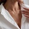 14k Gold Plated CZ Necklace for Women: Layered Choker with Simulated Diamond Pendant, Trendy Gift Jewelry - 3 of 4