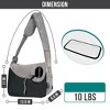PetAmi Small Dog Sling Carrier, Soft Crossbody Puppy Carrying Purse, Adjustable Breathable Travel Pet Cat Pouch to Wear for Traveling - 2 of 4