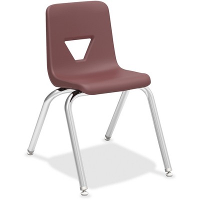 Lorell Stacking Student Chair 16'x20-1/2"x27" Wine 99889