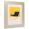 Trademark Fine Art - Rosi Feist  Barcelona Chair By Mies Van Der Rohe Matted Framed Art - 3 of 4