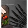 MICHELANGELO 6 Piece Knife Set, 8 Inch Sharp Stainless Steel Kitchen Knife with Nonstick Granite Coating, Professional Stainless Steel Knives - 3 of 4