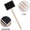 ZX507 10pcs Wooden Plug-in DIY Message Board Mini Plant Name Tags Desktop Display Board(24cm Length) - 4 of 4