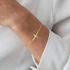 Dainty Gold Bracelet for Women 18K Gold Plated Tennis Evil Eye Cross Bracelet Trendy Classic Festival Jewelry Gifts - 4 of 4
