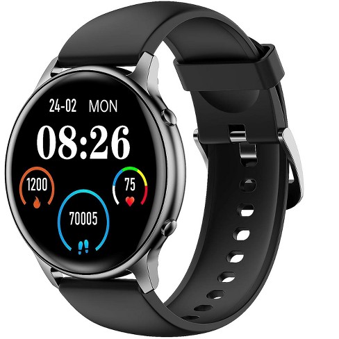 Letscom Smartwatch Fitness Activity Tracker Heart Rate Blood Oxygen Monitor Music Controls 1.28 Touchscreen Ip68 Water Resistant Ios Android W01 Target