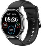 Letscom Smartwatch Fitness Activity Tracker Heart Rate & Blood Oxygen Monitor Music Controls 1.28" Touchscreen IP68 Water Resistant iOS & Android W01