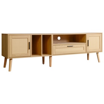Bella Depot  
70.8‘’W TV Stand with 2 Cabinets and 2 Shelves