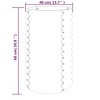 vidaXL Garden Planter Grey Powder-Coated Steel Medium Durable - 4 of 4