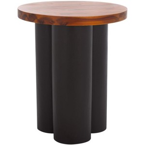Benvolio Accent Table - ACC3001A - Natural/Charcoal - Safavieh - 1 of 4
