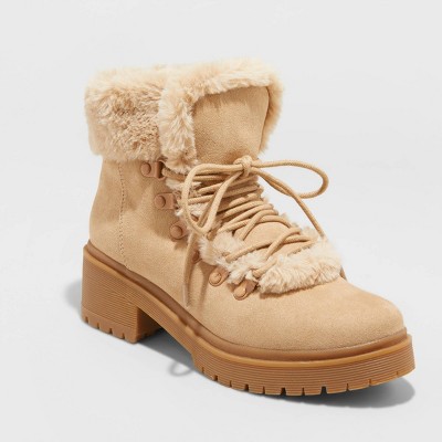 target faux fur boots