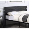 NicBex Modern Twin/Full/Queen Size Metal Platform Bed Frame with Headboard,Large Under Bed Storage,Strong Metal Slats,Easy Assembly,White/Black - 3 of 4