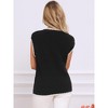 INSPIRE CHIC Women's V Neck Sleeveless Ribbed Contrast Color Trim Sweater Vest - 3 of 4