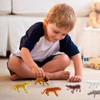 12-Piece Wild Jungle Animal Figurines - Realistic Lion, Elephant & Giraffe Set for Ages 3+ - 4 of 4