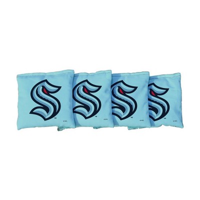 NHL Seattle Kraken Corn-Filled Cornhole Bags Light Blue - 4pk