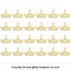 Big Dot of Happiness Gold Glitter Princess Crown - No-Mess Real Gold Glitter Cut-Outs - Princess Baby Shower or Birthday Party Confetti - Set of 24 - 2 of 4