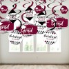 Big Dot of Happiness Maroon Graduation Class of 2025 Decorations Hanging Swirls - Set of 40 - 3 of 4