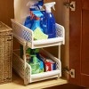 IdeaWorks Sliding Cabinet Baskets - White 9 inch 3 Pieces - 3 of 4