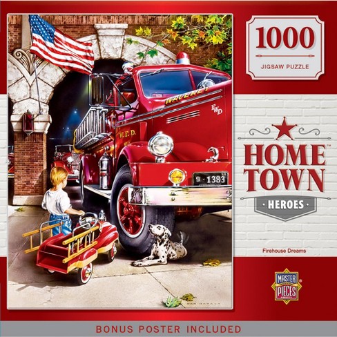 MasterPieces 1000 Piece Jigsaw Puzzle - Firehouse Dreams - 19.25"x26.75". - image 1 of 4