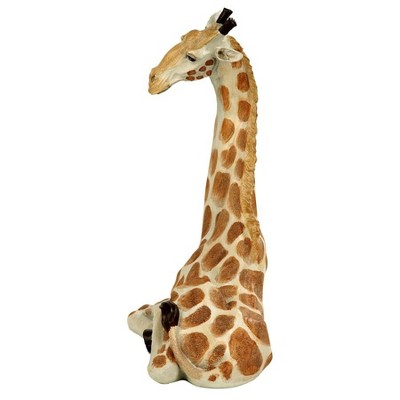 Zari Hand-Painted Resin Resting Giraffe Statue