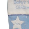Northlight 20" Blue "Baby's First Christmas" Velveteen Snowman Angel Christmas Stocking - 3 of 3