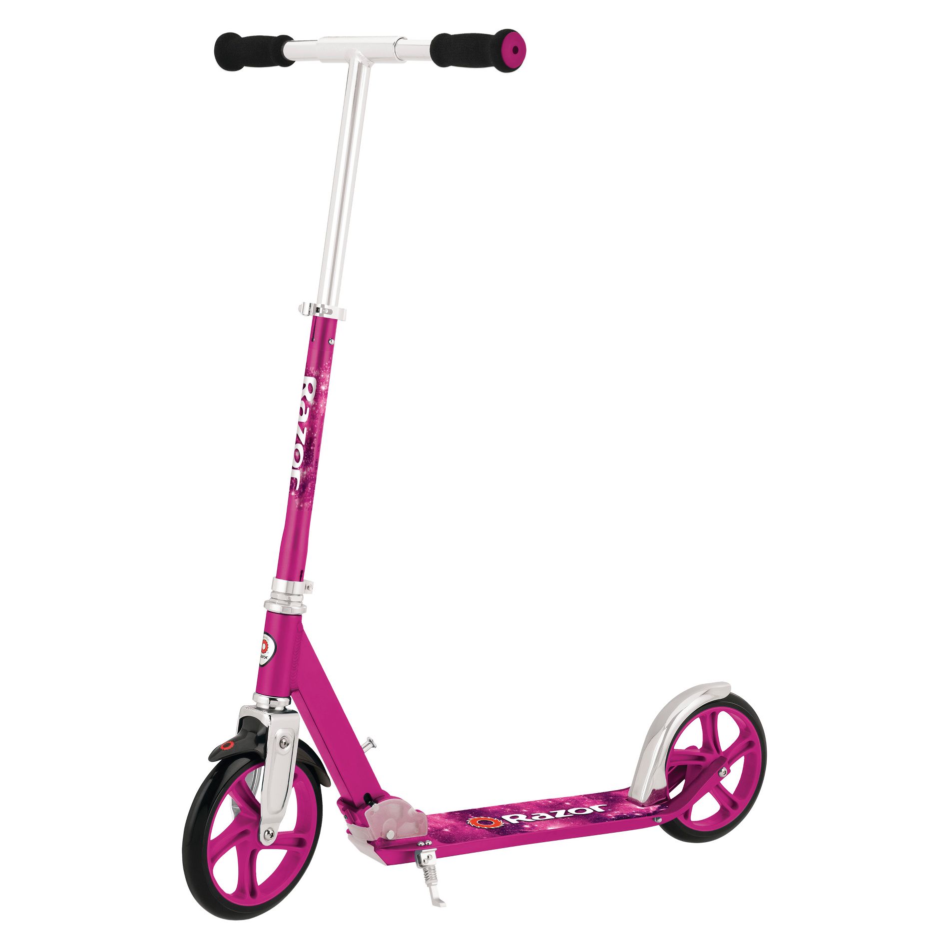 Razor A5 Lux 2 Wheel Kick Scooter - Pink: Adjustable Handlebar, Rear Fender Brake