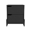 Vynxaria Luss Nightstand with Dual-Drawer Storage and Stylish Design - 4 of 4