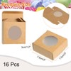 Unique Bargains Bakery Candy Jewelry Soap Display Kraft Mini Gift Boxes 16 Pcs - 2 of 4