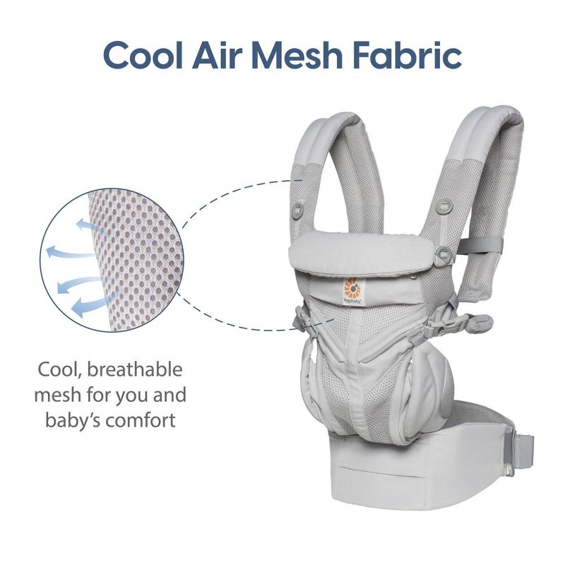 Ergobaby Omni 360 Cool Air Mesh All Position Breatheable Baby Carrier with Lumbar Support, 5 of 15