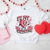 Simply Sage Market Women's Graphic Sweatshirt Be My Valentine Cartoon - 3 of 4