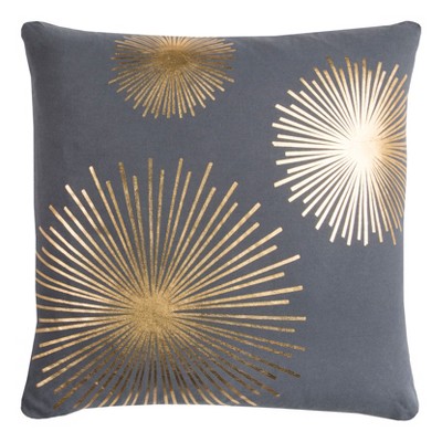 Marble Gold Metallic Throw Pillows – Sky Iris