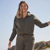 Lands' End Women's Serious Sweats Relaxed Long Sleeve Half Zip Sweatshirt - 4 of 4